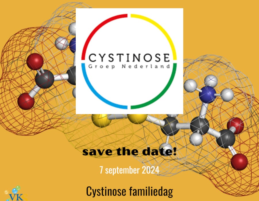Een save the date voor de Cystinose familiebijeenkomst!